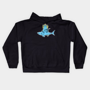 Bear Shark King Kids Hoodie